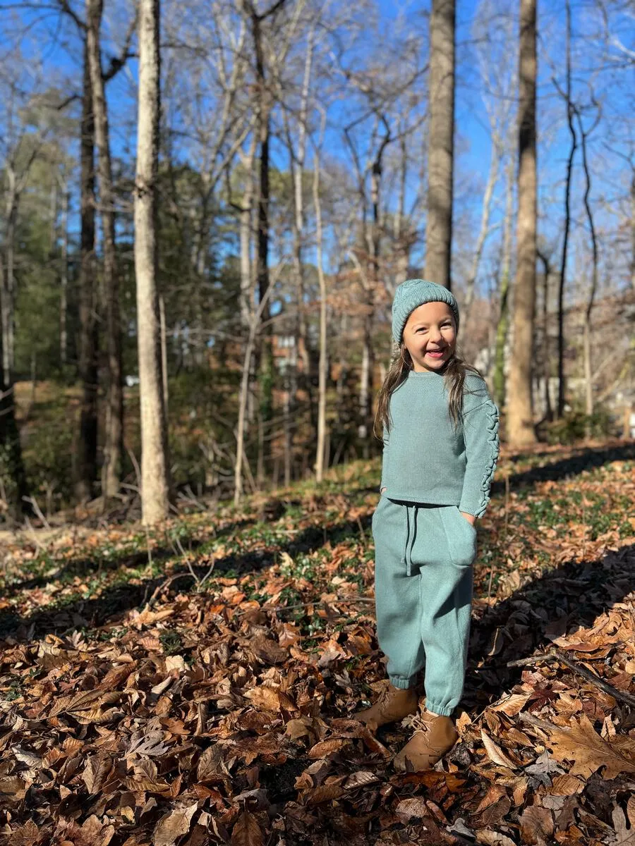 2 Piece Girls Sweater & Jogger Pants