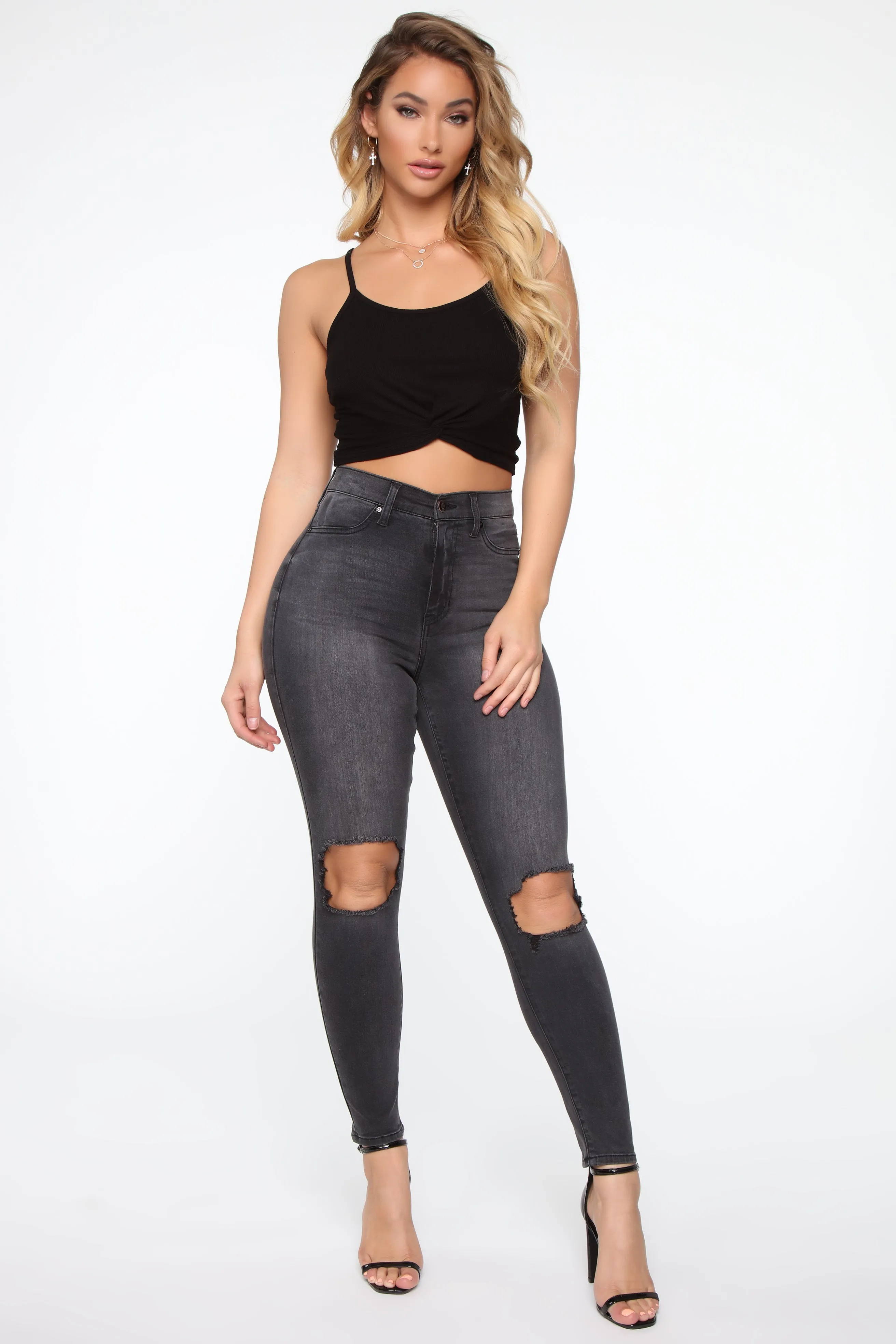 All For You High Rise Jeans - Black