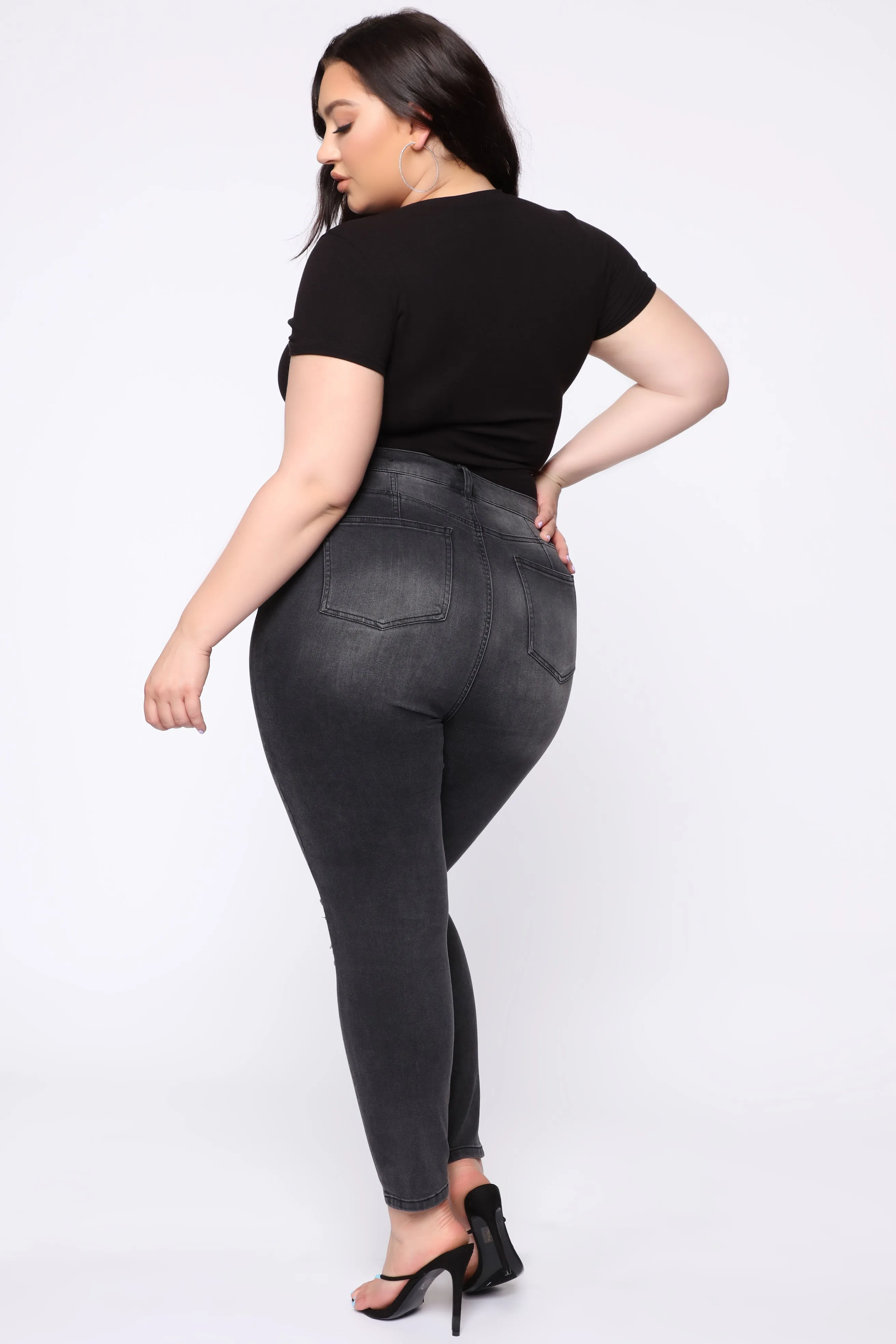 All For You High Rise Jeans - Black