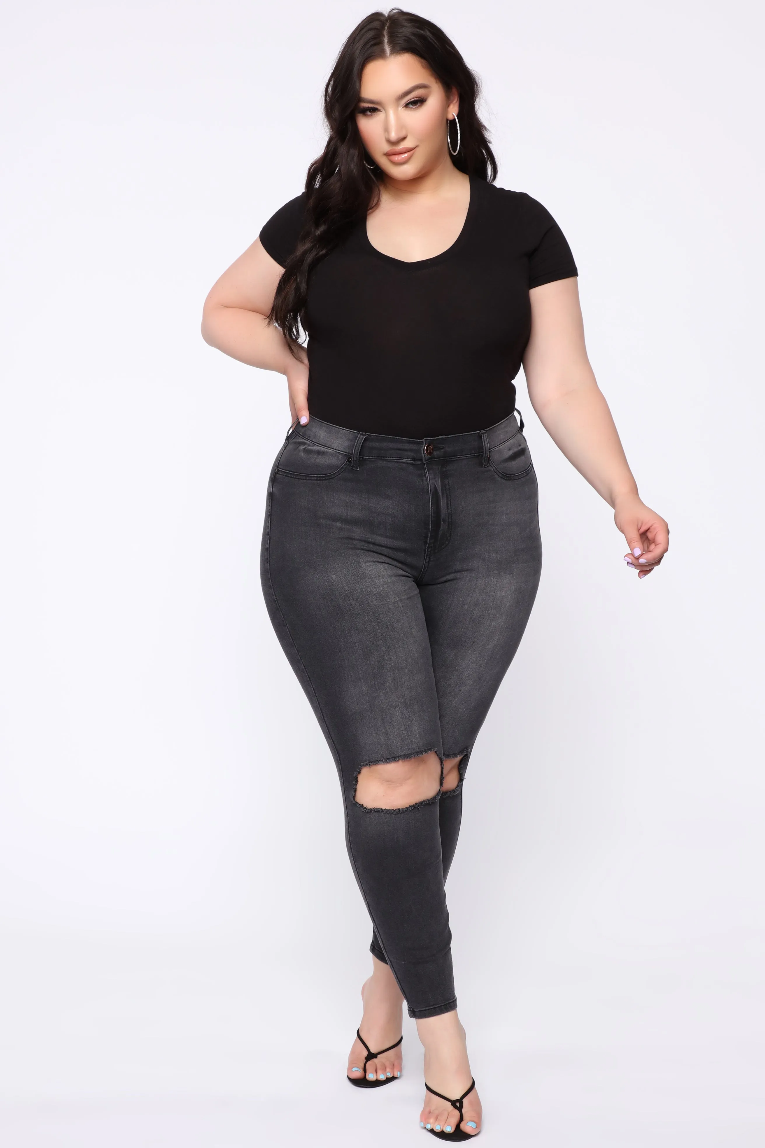 All For You High Rise Jeans - Black