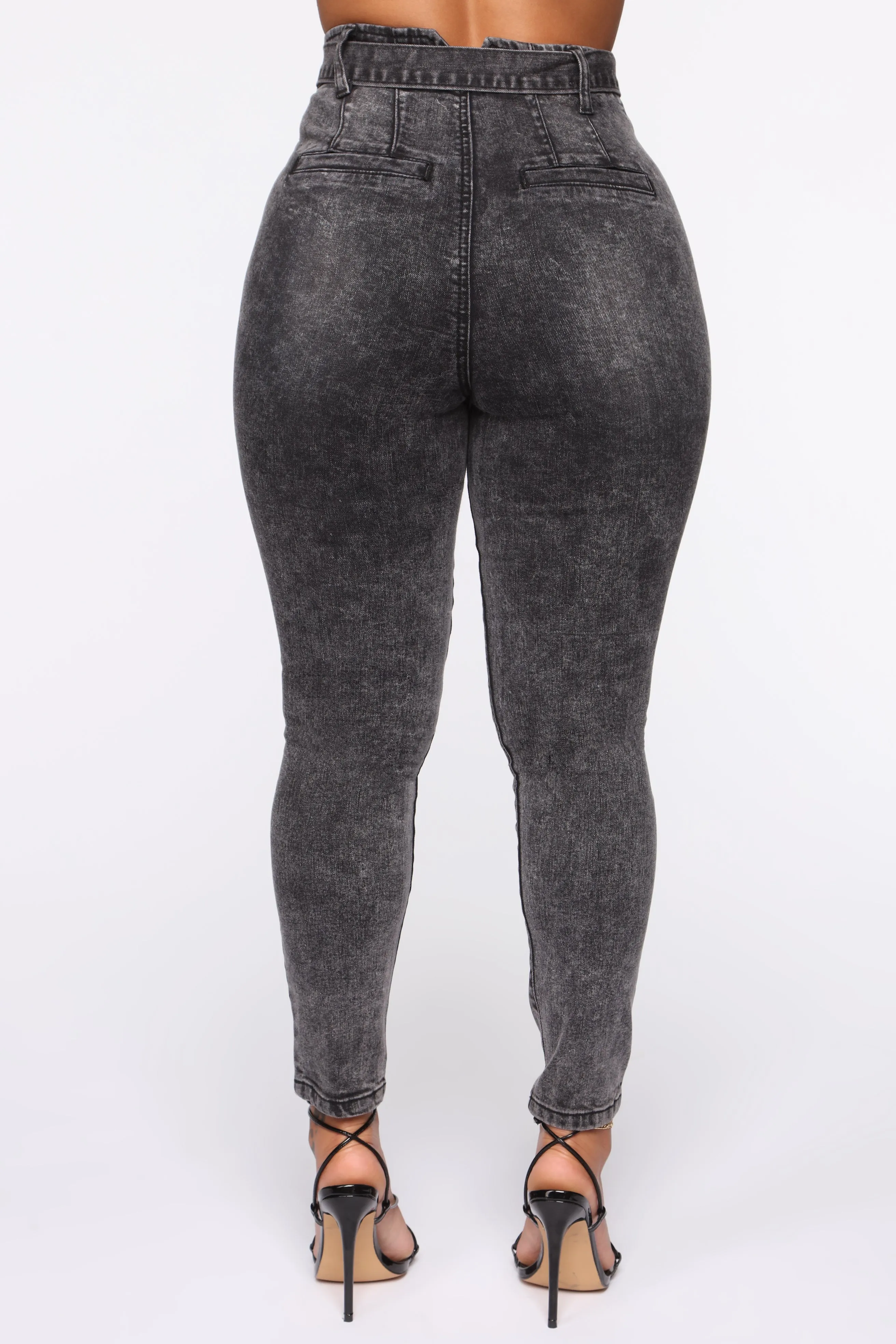 All Wrapped Up High Rise Jeans - Black
