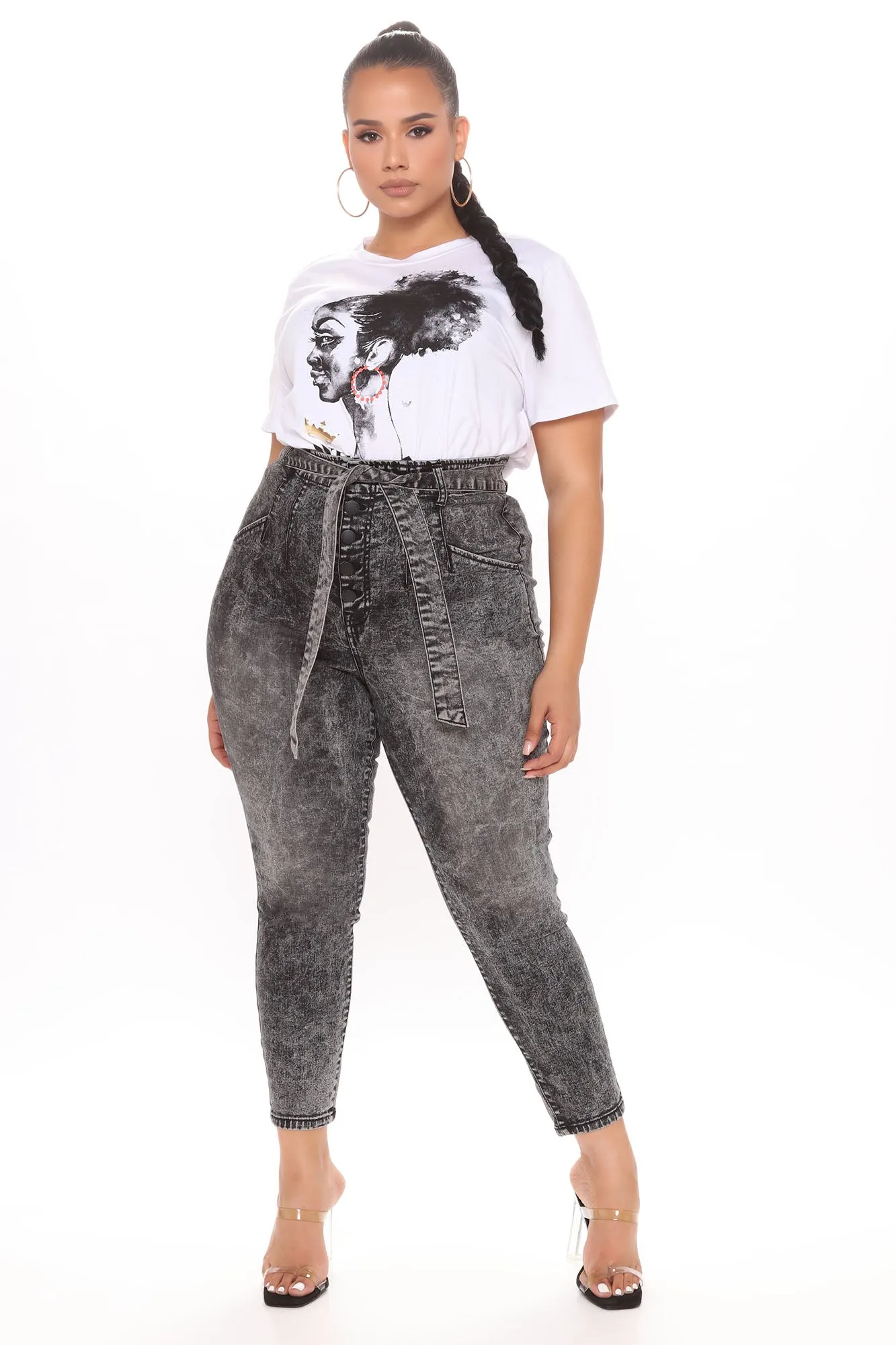 All Wrapped Up High Rise Jeans - Black