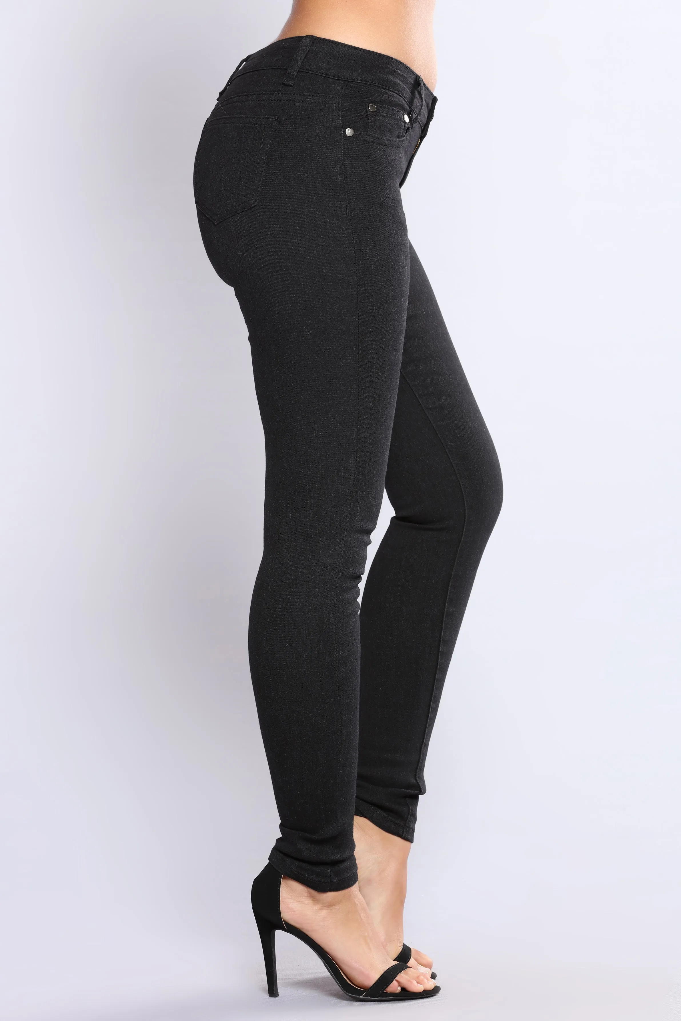 Always Moving Up High Rise Jeans - Black