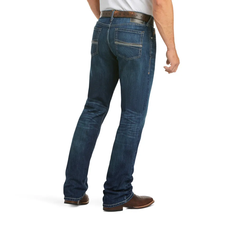Ariat Men's M4 Ford Bragg Dark Stretch Relaxed Bootcut Jeans