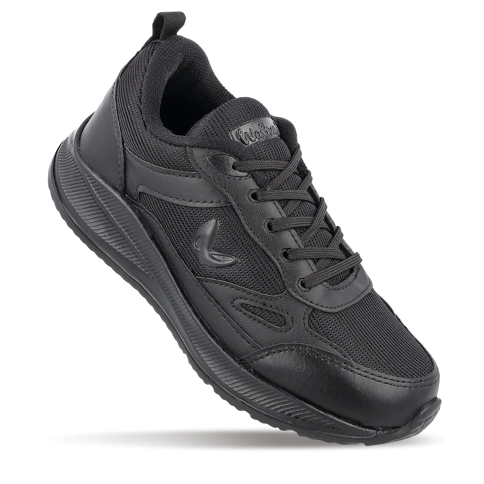 Boy's Lace-up Sports Shoe - WS3093 Black