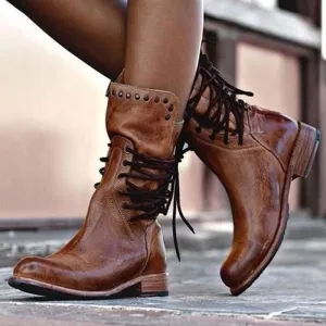 Bridget | Classic Lace-Up Boots