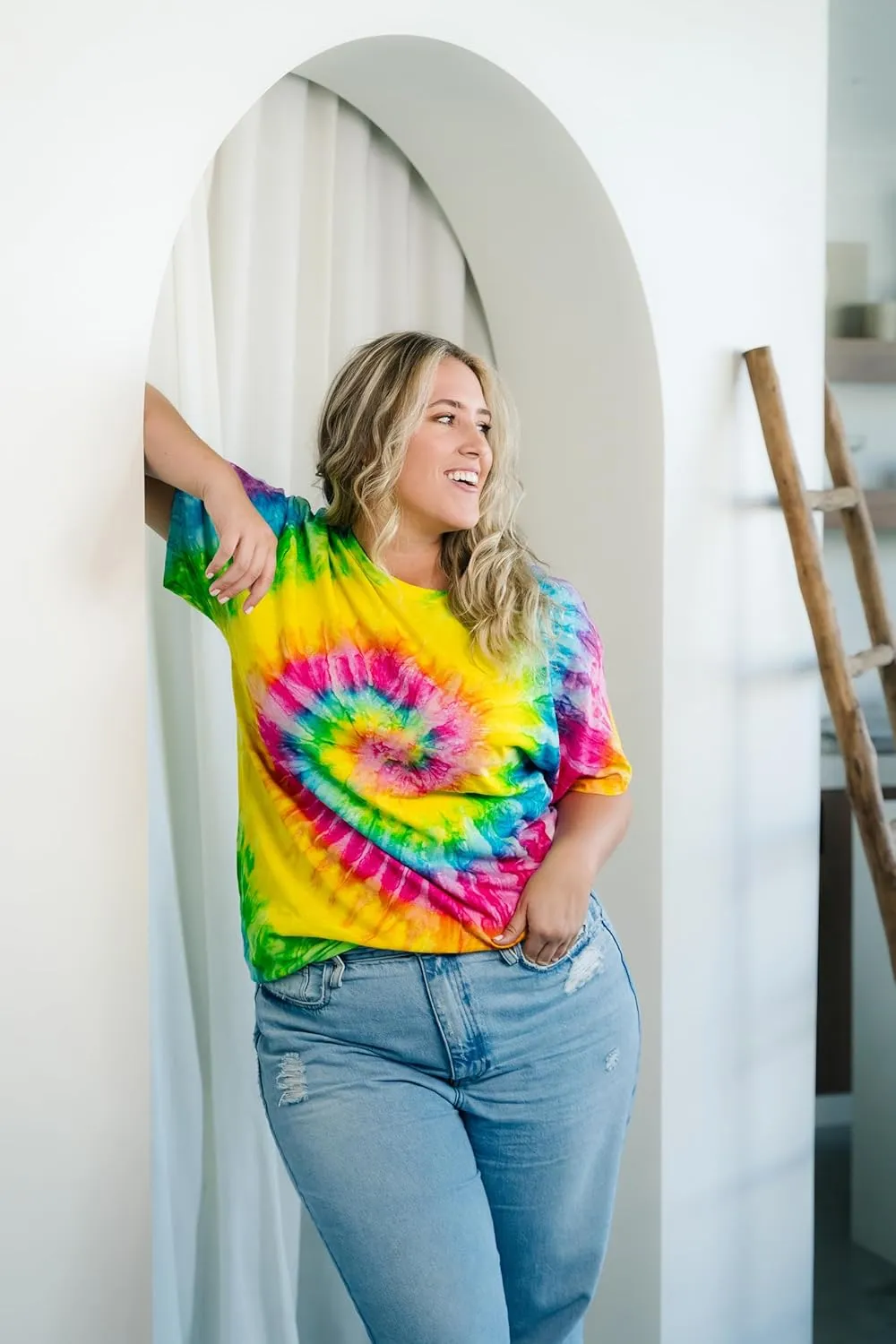 Colortone Tie Dye T-Shirts for Men and Women - Unisex Short Sleeve Tie-Dye T Shirts for Adults