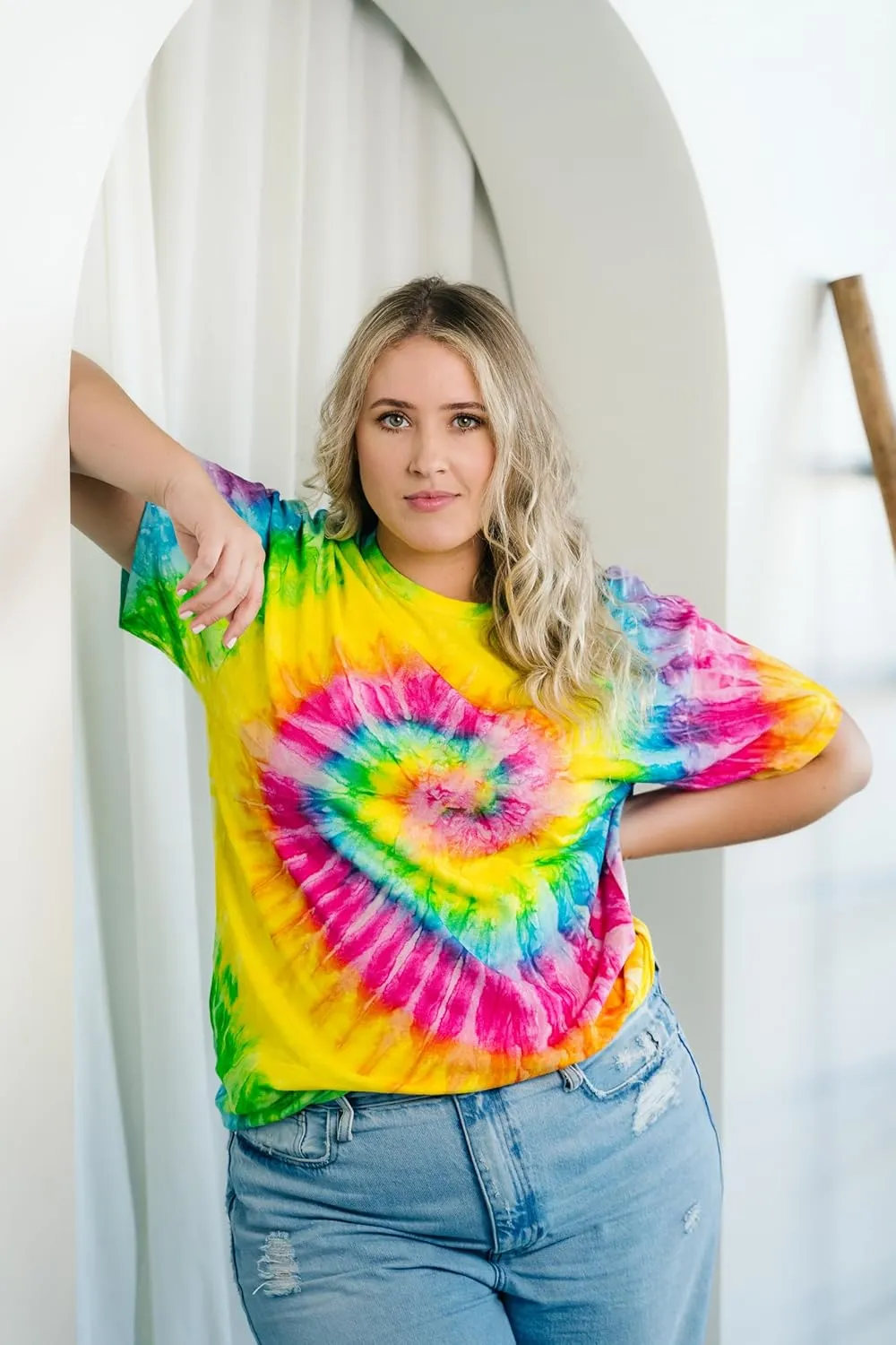 Colortone Tie Dye T-Shirts for Men and Women - Unisex Short Sleeve Tie-Dye T Shirts for Adults
