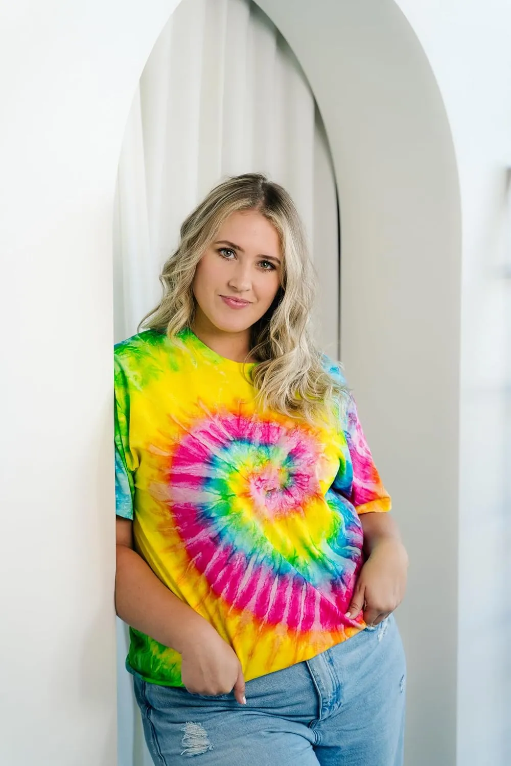 Colortone Tie Dye T-Shirts for Men and Women - Unisex Short Sleeve Tie-Dye T Shirts for Adults