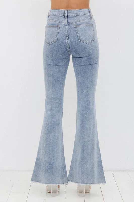 Fabulous Rhinestone Bell Bottom Jeans By Blue B