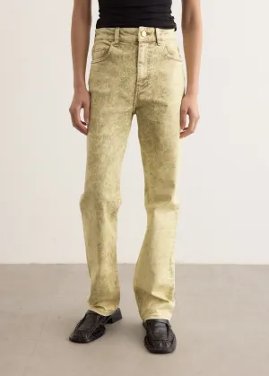 Foil Overdyed Denim Jeans