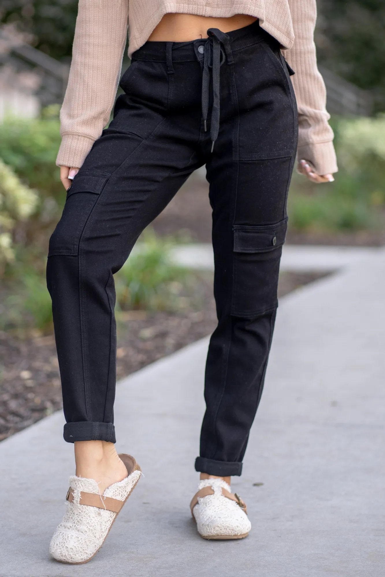Harper High Rise Cargo Cuffed Jogger Regular & Plus Sizes