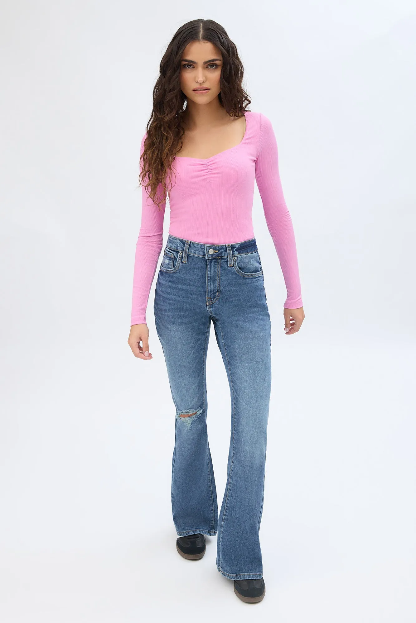 High Rise Flare Jeans