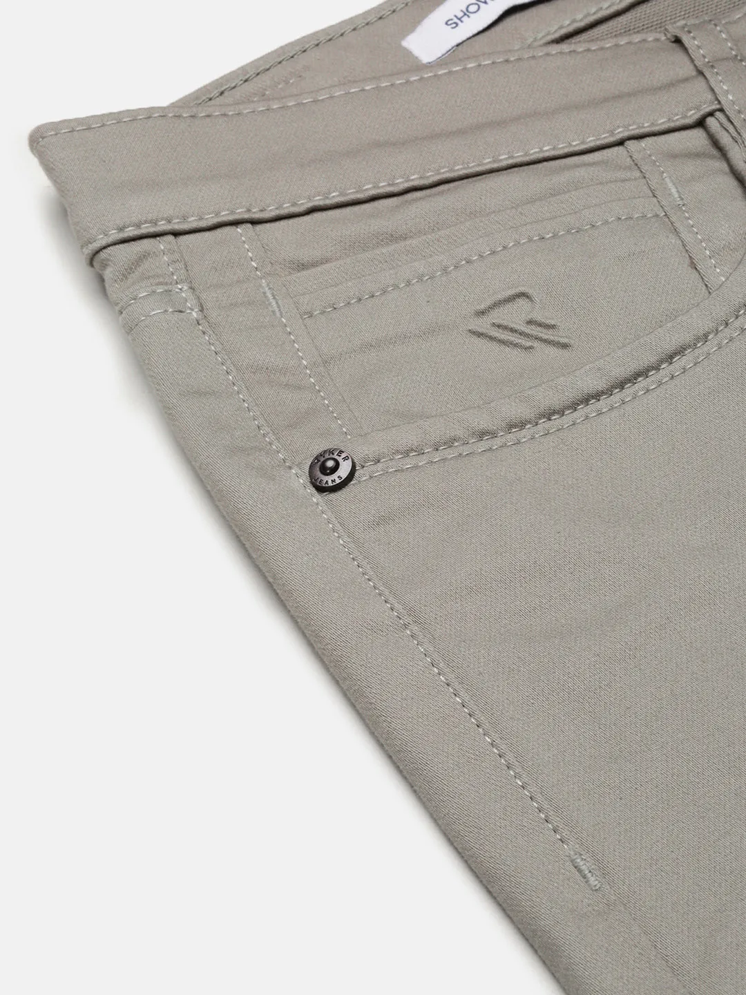 Men Green Slim Fit Low-Rise Jeans