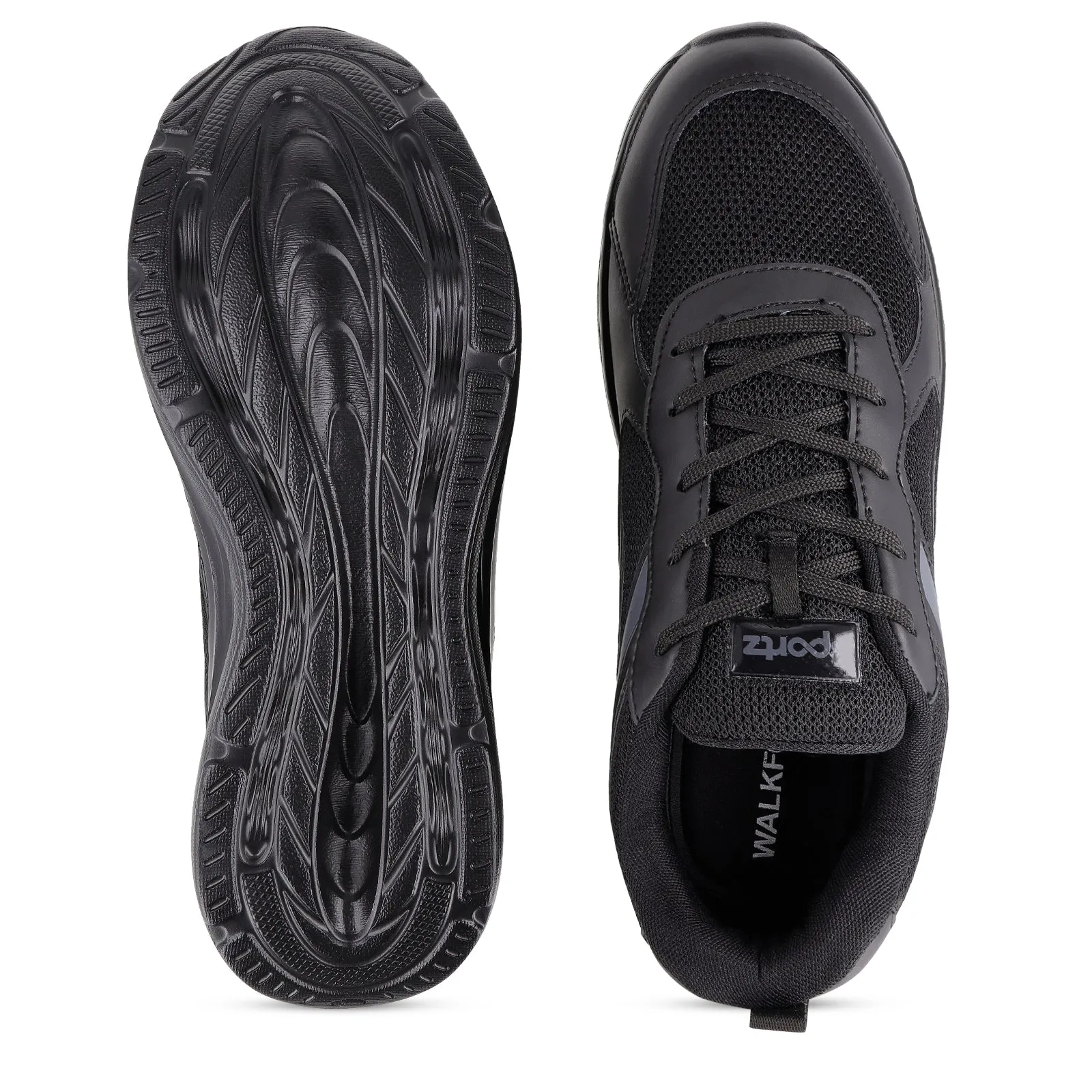 Men's Lace-up Sports Shoe - WS9628 Black