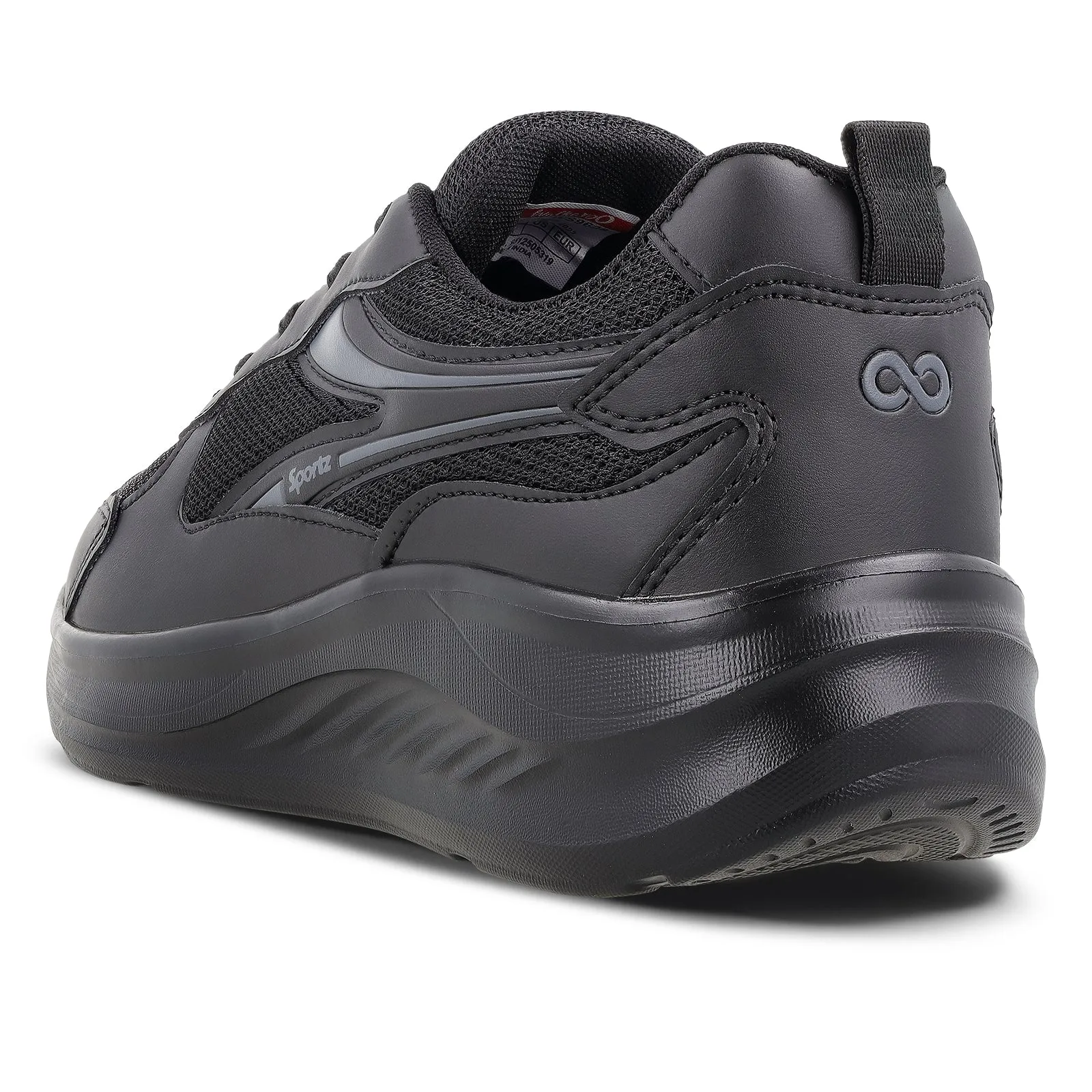 Men's Lace-up Sports Shoe - WS9628 Black