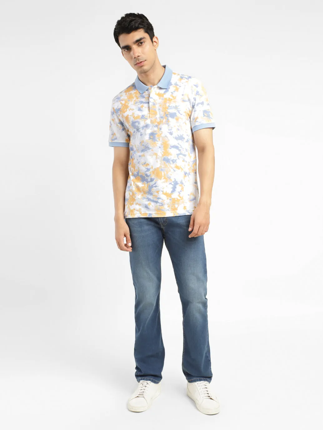 Men's Tie - Dye Polo T-shirt