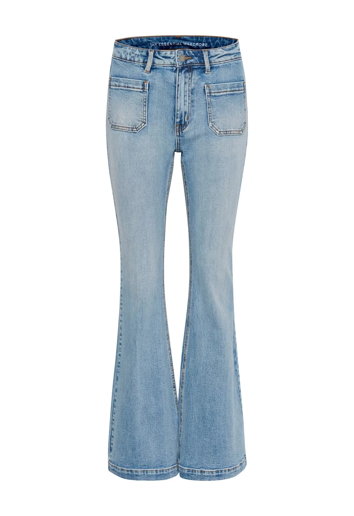 My Essential Wardrobe Dango High Waist Bootcut Light Blue Retro Wash