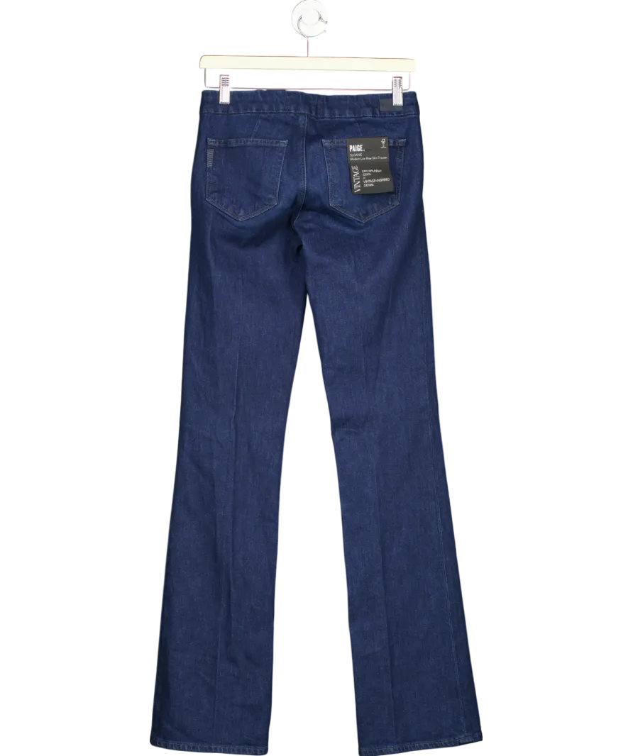 PAIGE Blue Sloane Modern Low Rise Slim Jeans W25