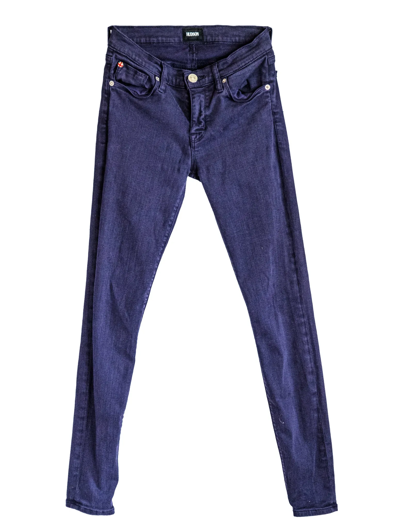 Patchwork Denim | Waist 26 Size 0-2 | HUDSON super skinny stretch| Krista Lotus| #15