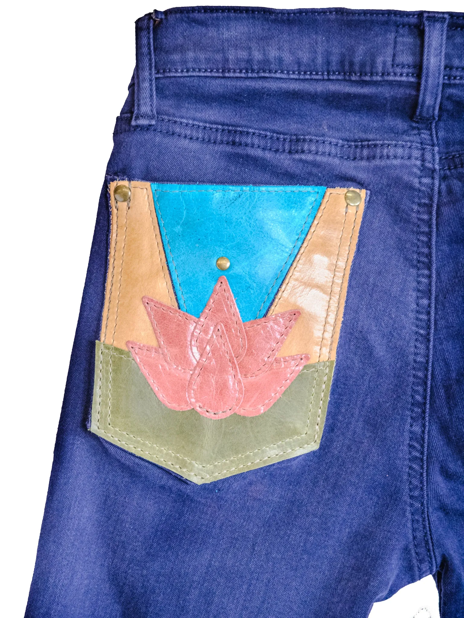 Patchwork Denim | Waist 26 Size 0-2 | HUDSON super skinny stretch| Krista Lotus| #15