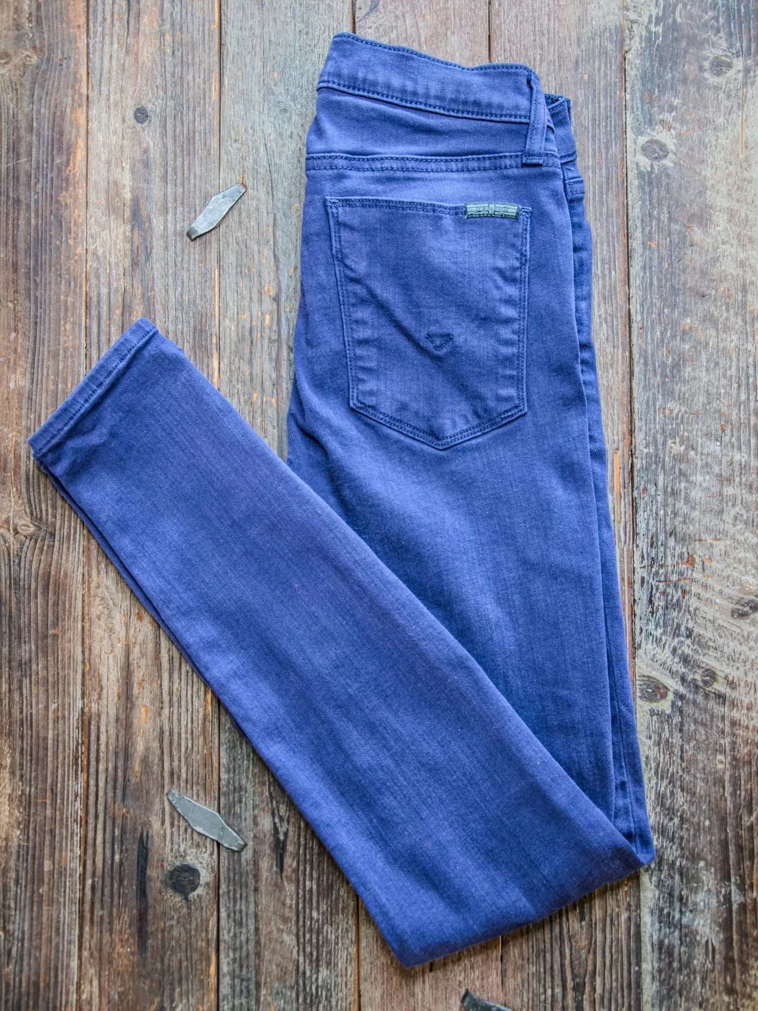 Patchwork Denim | Waist 26 Size 0-2 | HUDSON super skinny stretch| Krista Lotus| #15