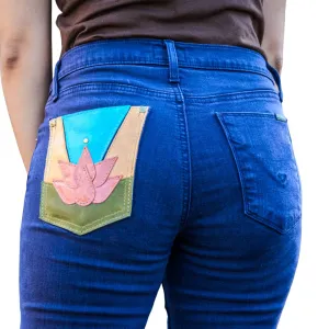 Patchwork Denim | Waist 26 Size 0-2 | HUDSON super skinny stretch| Krista Lotus| #15