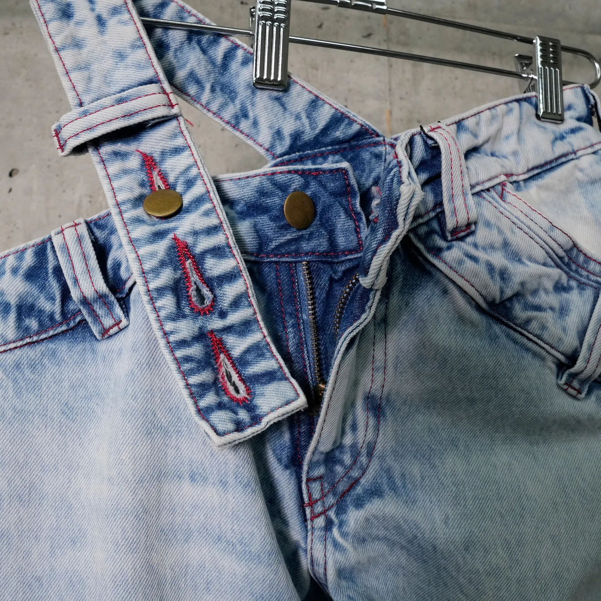 STRIPE  BIAS CUT BELL BOTTOM / BLUE