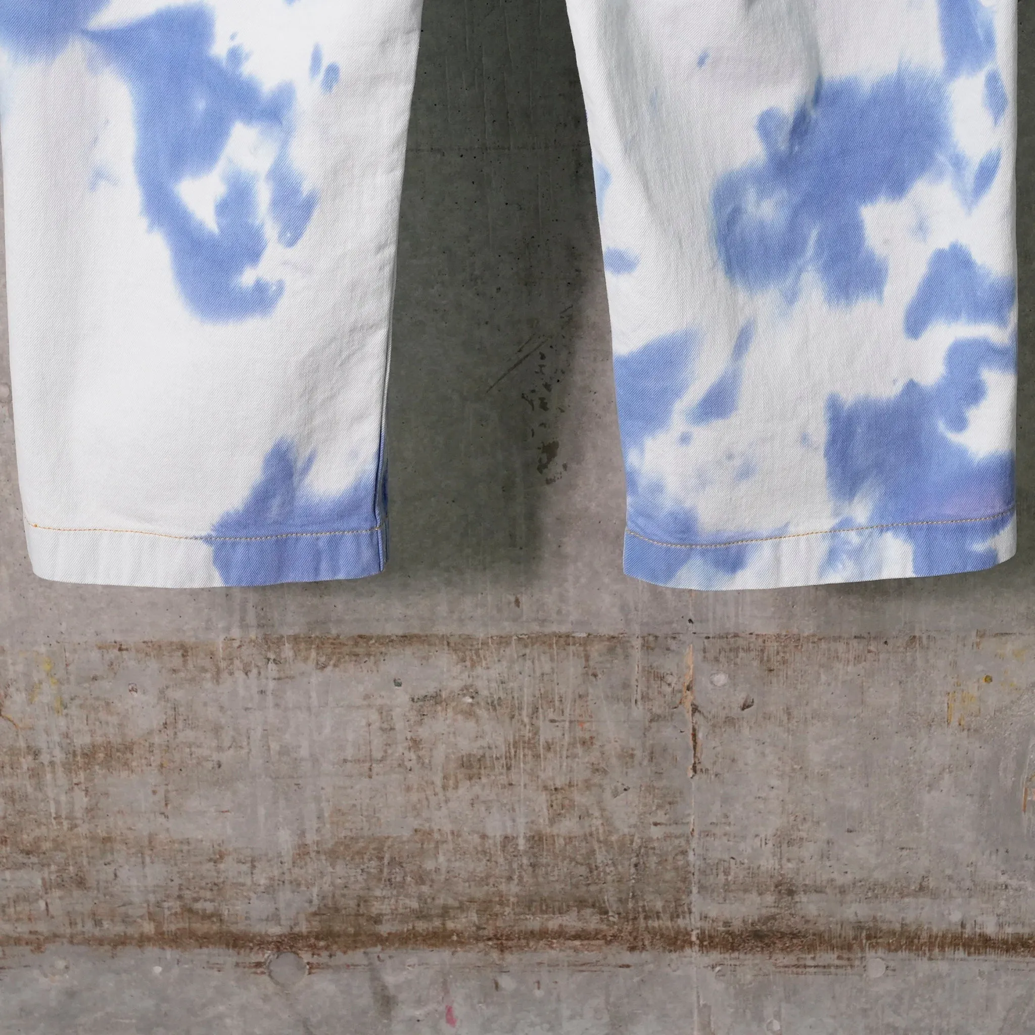 TIE-DYE BAGGY JEANS / ACID INDIGO