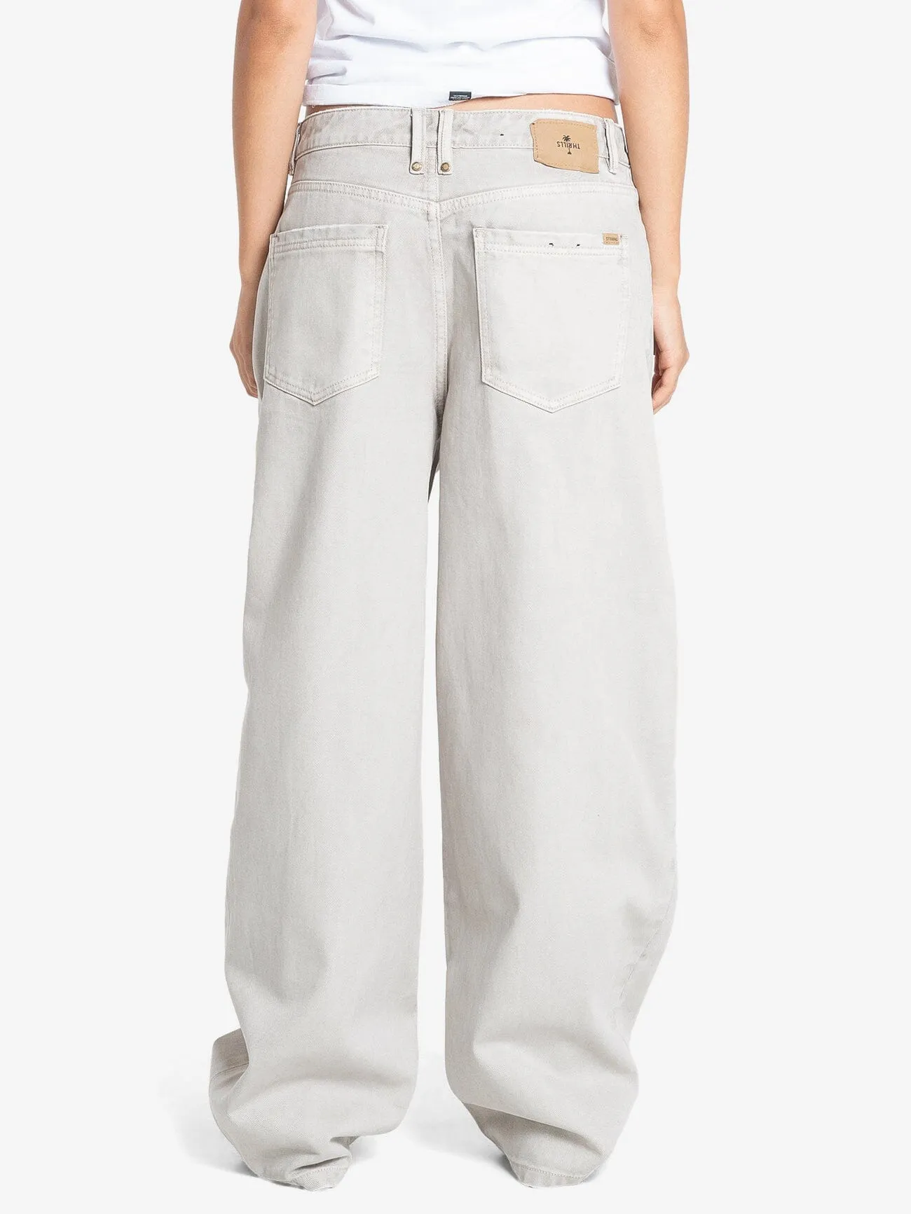 Tony Low Rise Big Baggy Jean - Oyster Grey