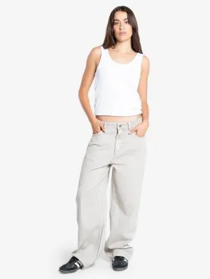 Tony Low Rise Big Baggy Jean - Oyster Grey