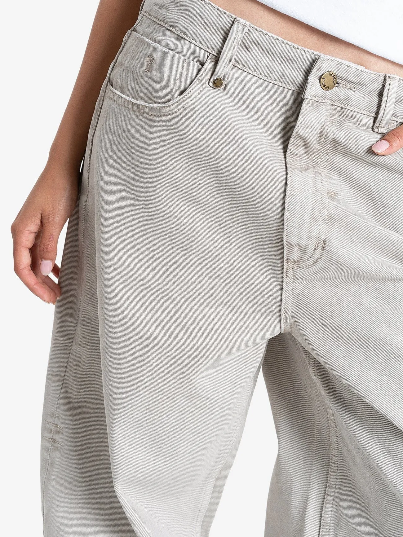 Tony Low Rise Big Baggy Jean - Oyster Grey