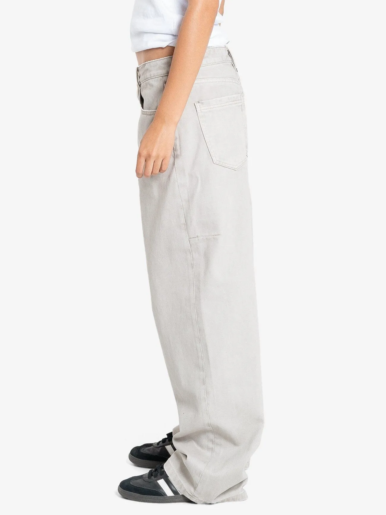 Tony Low Rise Big Baggy Jean - Oyster Grey