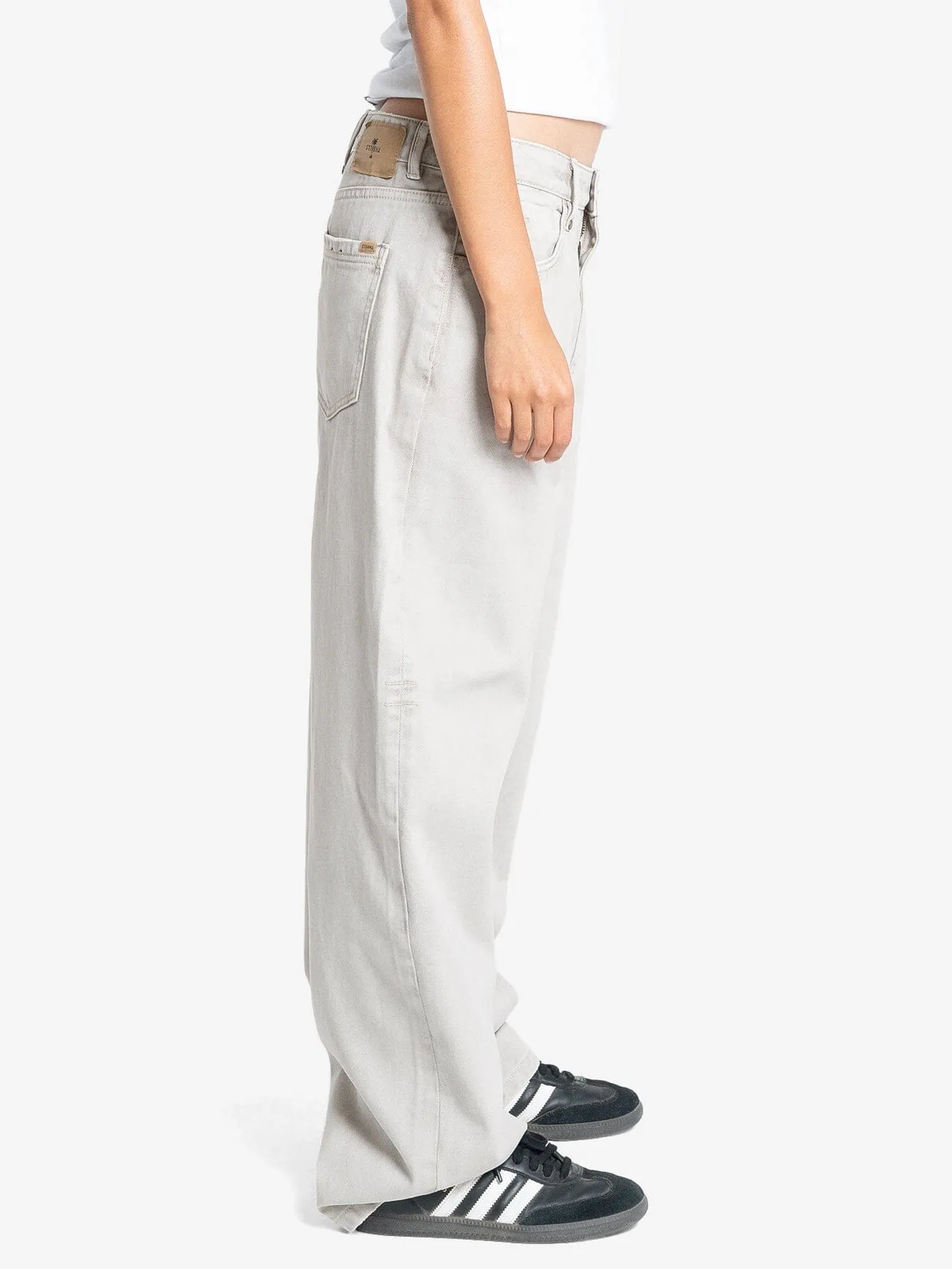 Tony Low Rise Big Baggy Jean - Oyster Grey