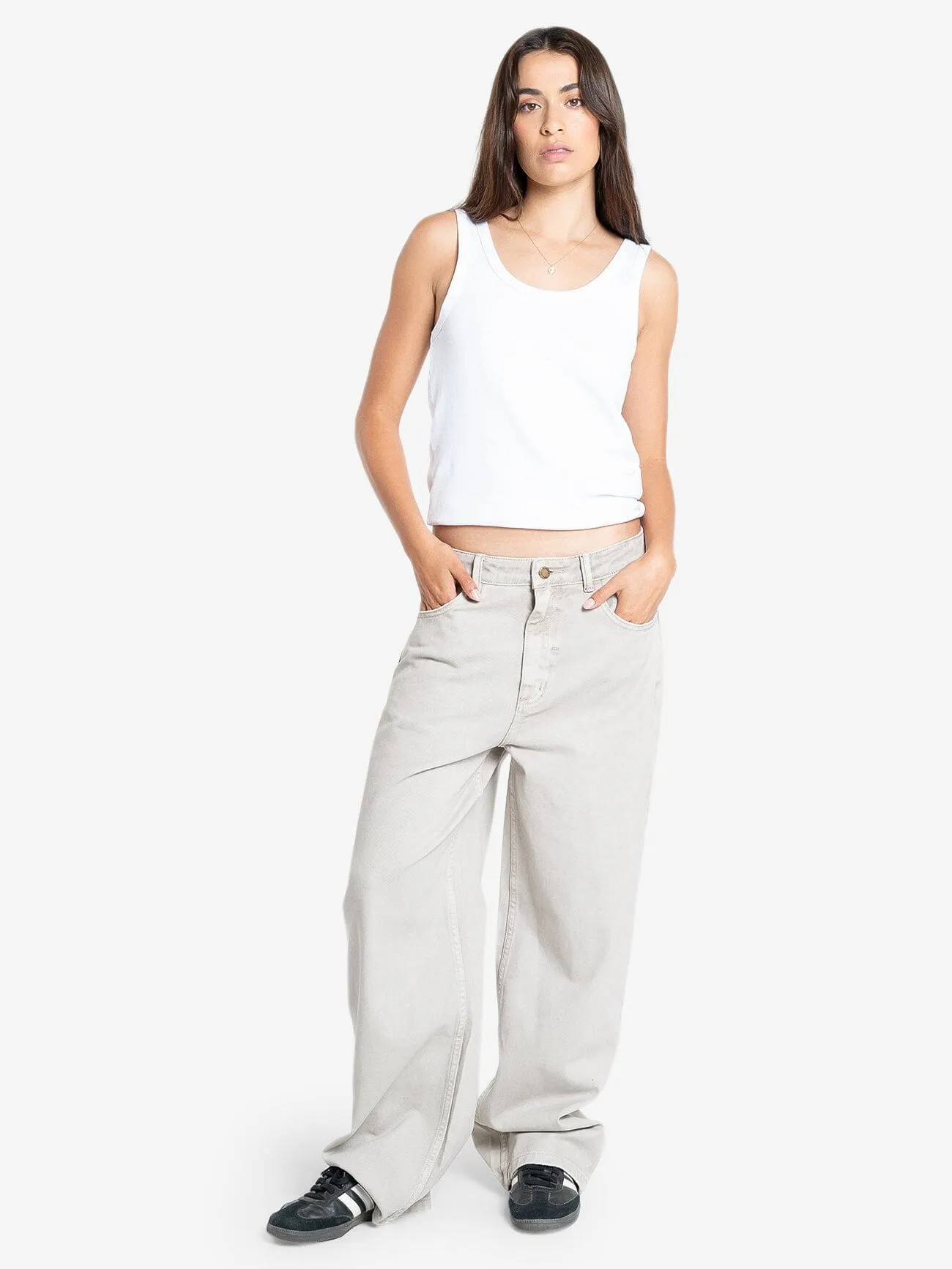 Tony Low Rise Big Baggy Jean - Oyster Grey
