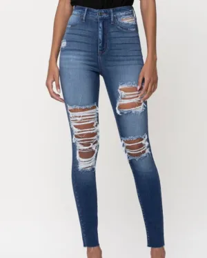 Travis High Rise Skinny Jeans (Medium Denim)
