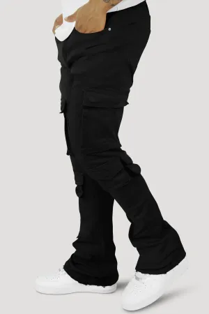 Vortex Cargo Stacked Denim (Black)