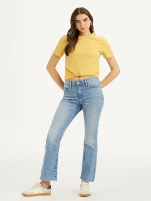 Women's 315 Blue Bootcut Fit Low Rise Jeans