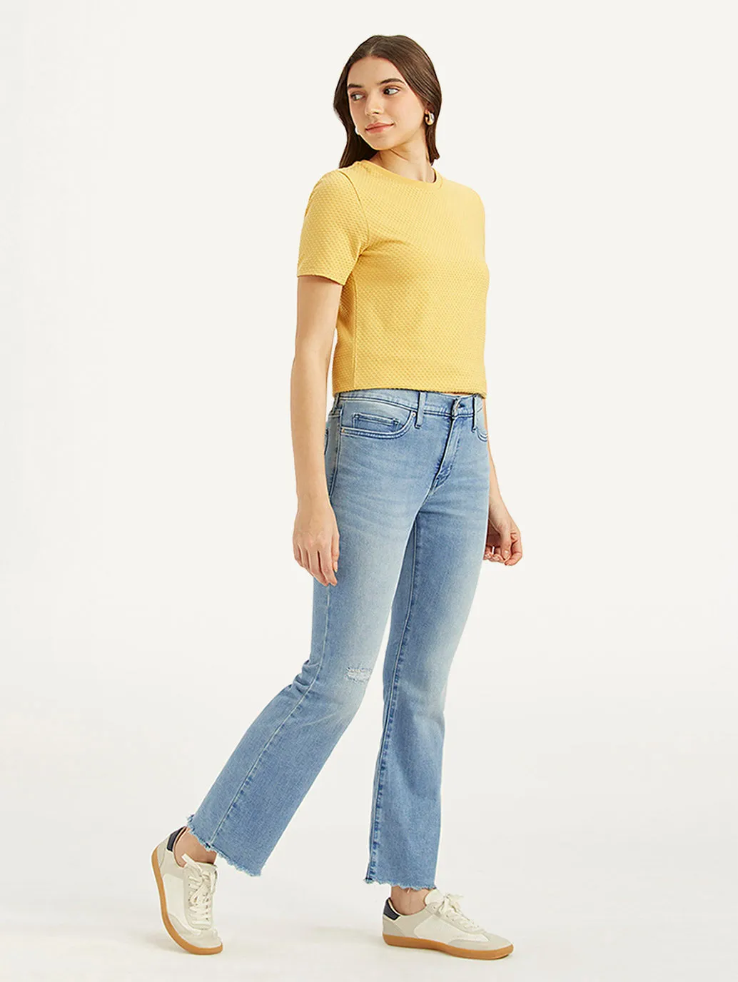 Women's 315 Blue Bootcut Fit Low Rise Jeans