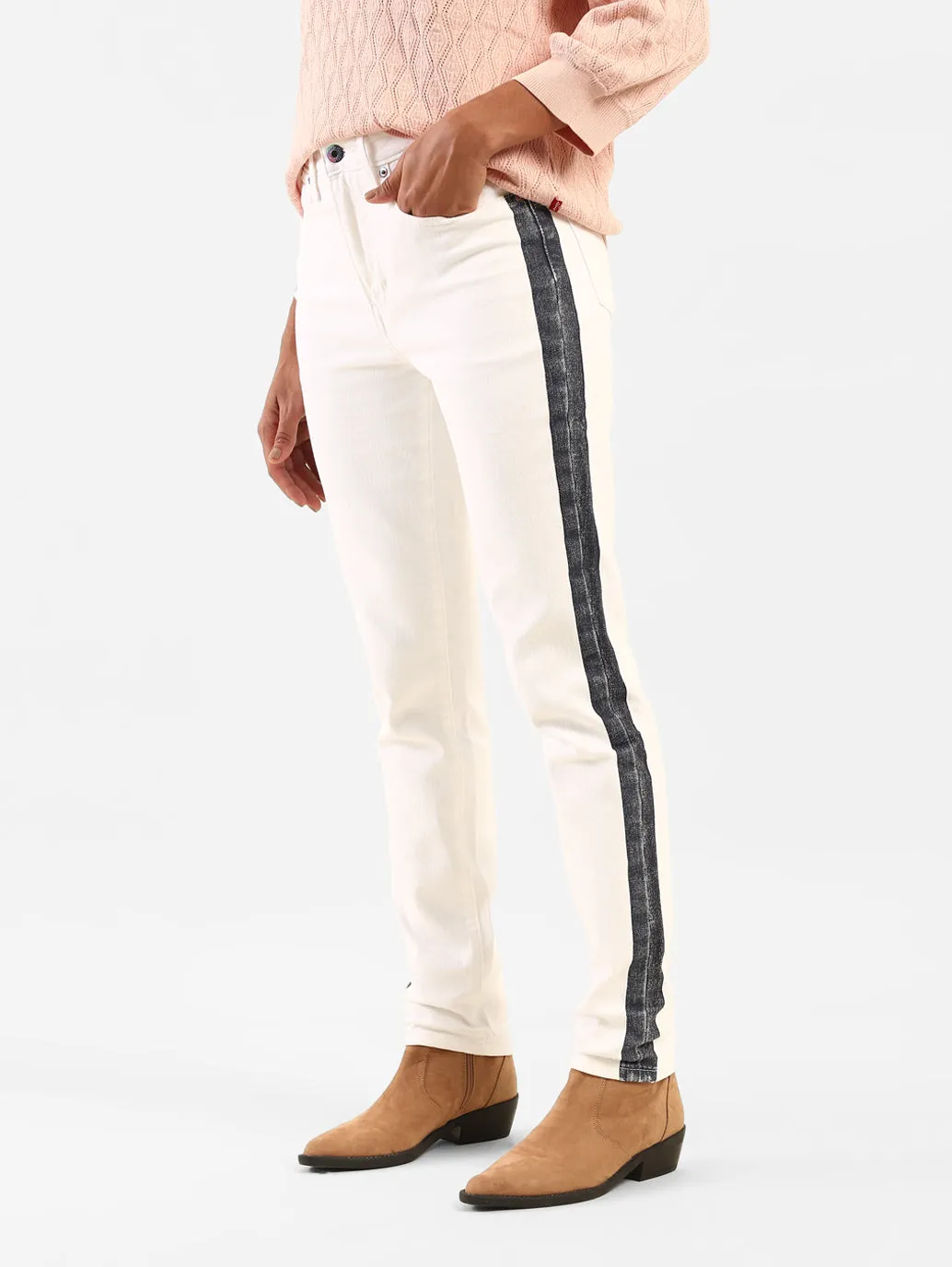 Women's 721 White Skinny Fit High Rise Jeans