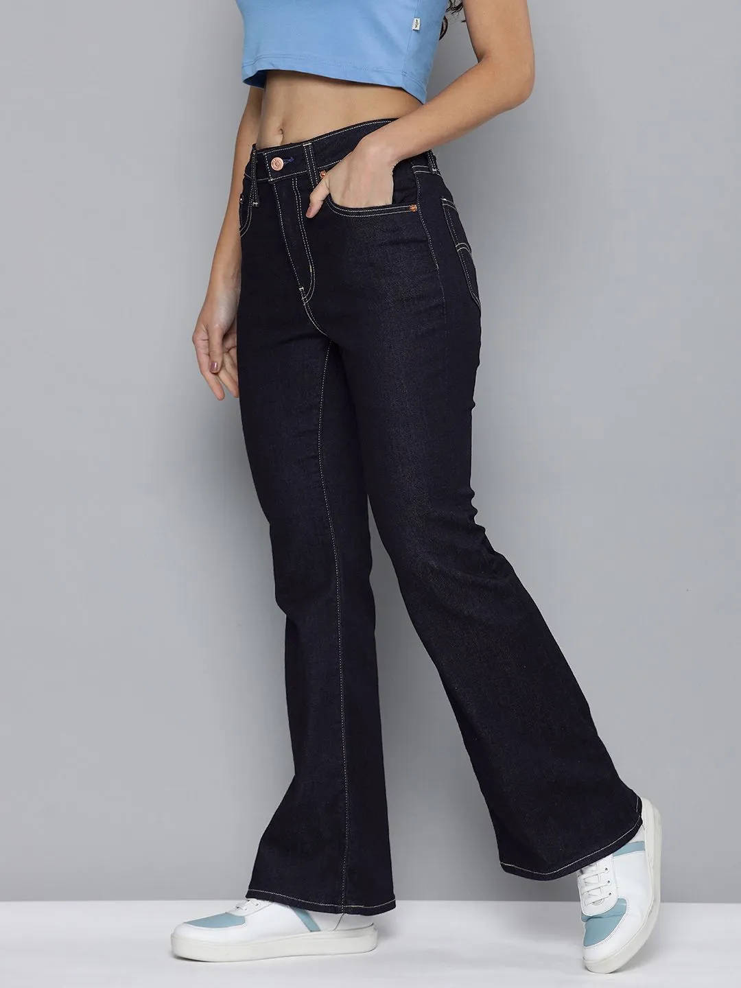 Women's 726 Blue Skinny Fit High Rise Jeans