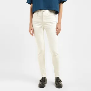 Women's White Skinny Fit High Rise Jeans