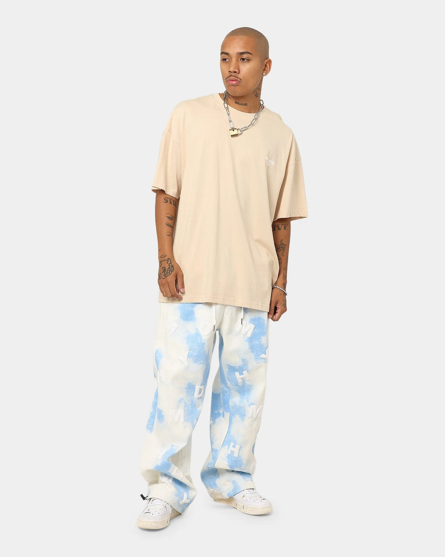 XXIII Journee White Wash Jogger Blue/White