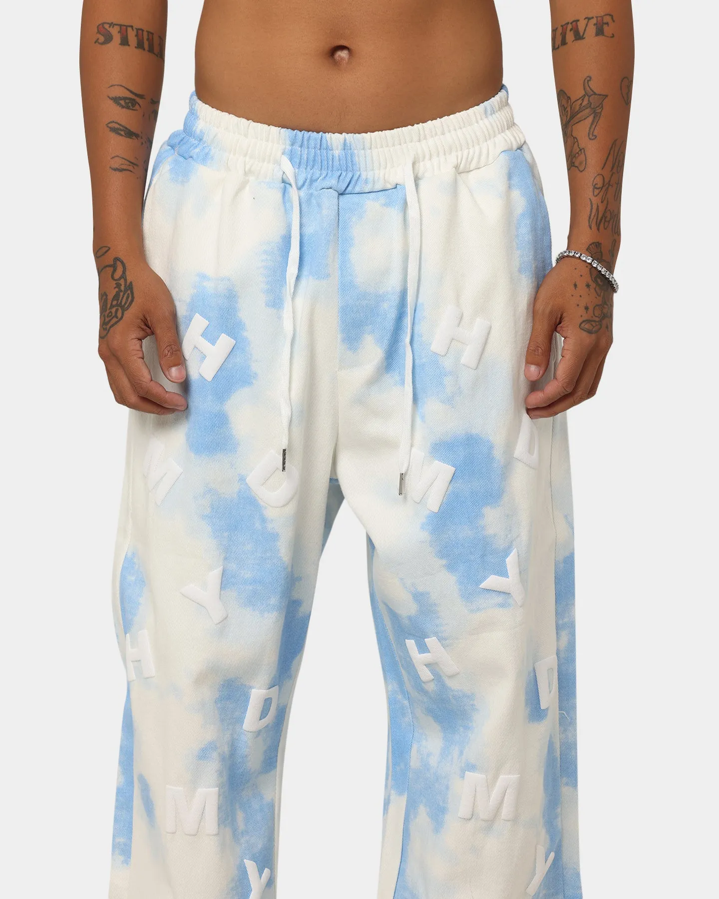 XXIII Journee White Wash Jogger Blue/White